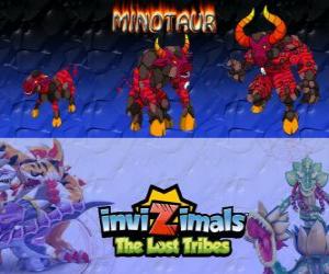Puzzle Minotaur, η τελευταία εξέλιξη. Invizimals The Lost Tribes. Επικίνδυνα και ανελέητη invizimal που δραπέτευσε από το λαβύρινθο
